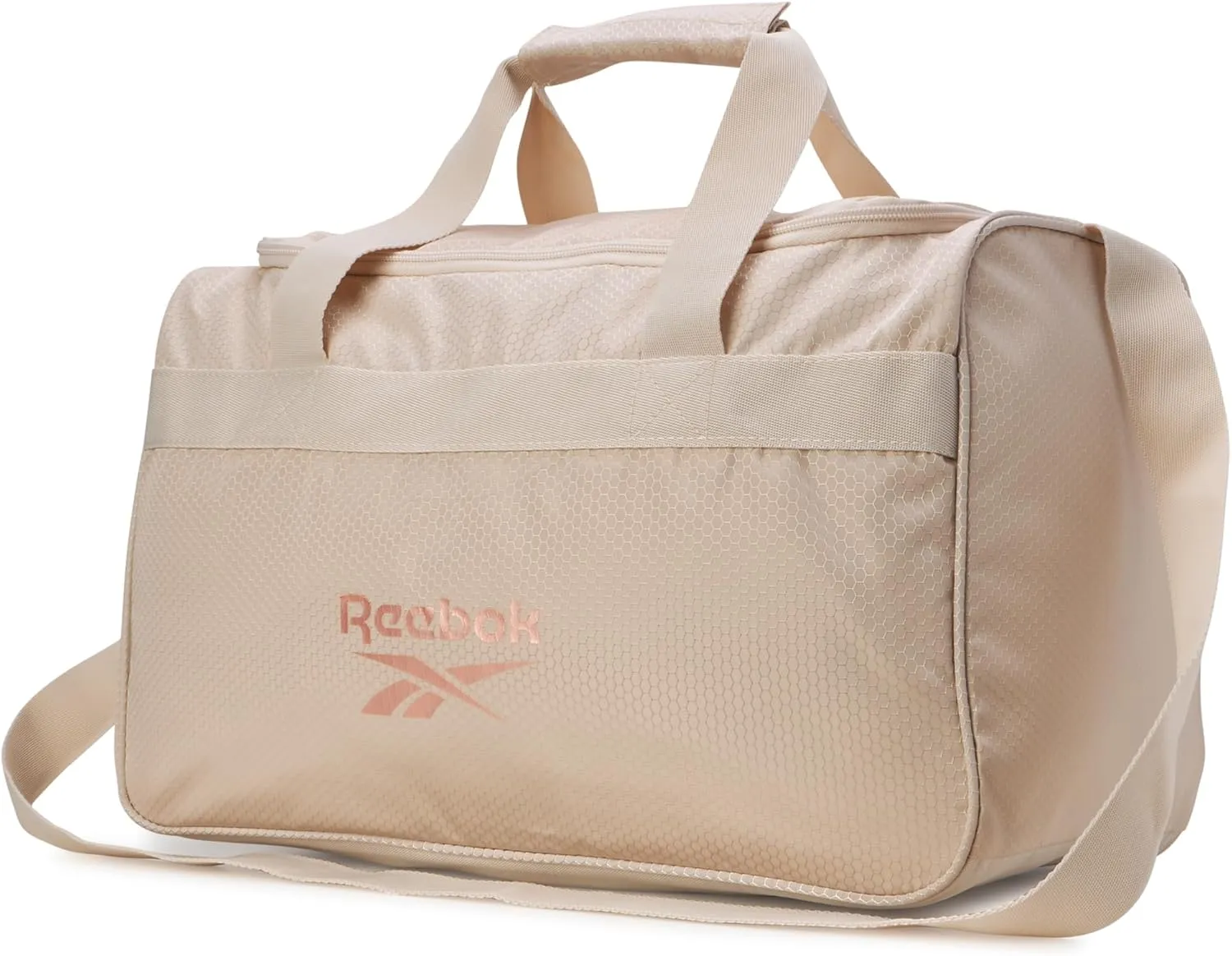 Reebok Duffle Bag – Gym Bag for Women & Men, Carry On and Overnight Duffle for Travel & Fitness, Size Small, Warrior II Light Brown