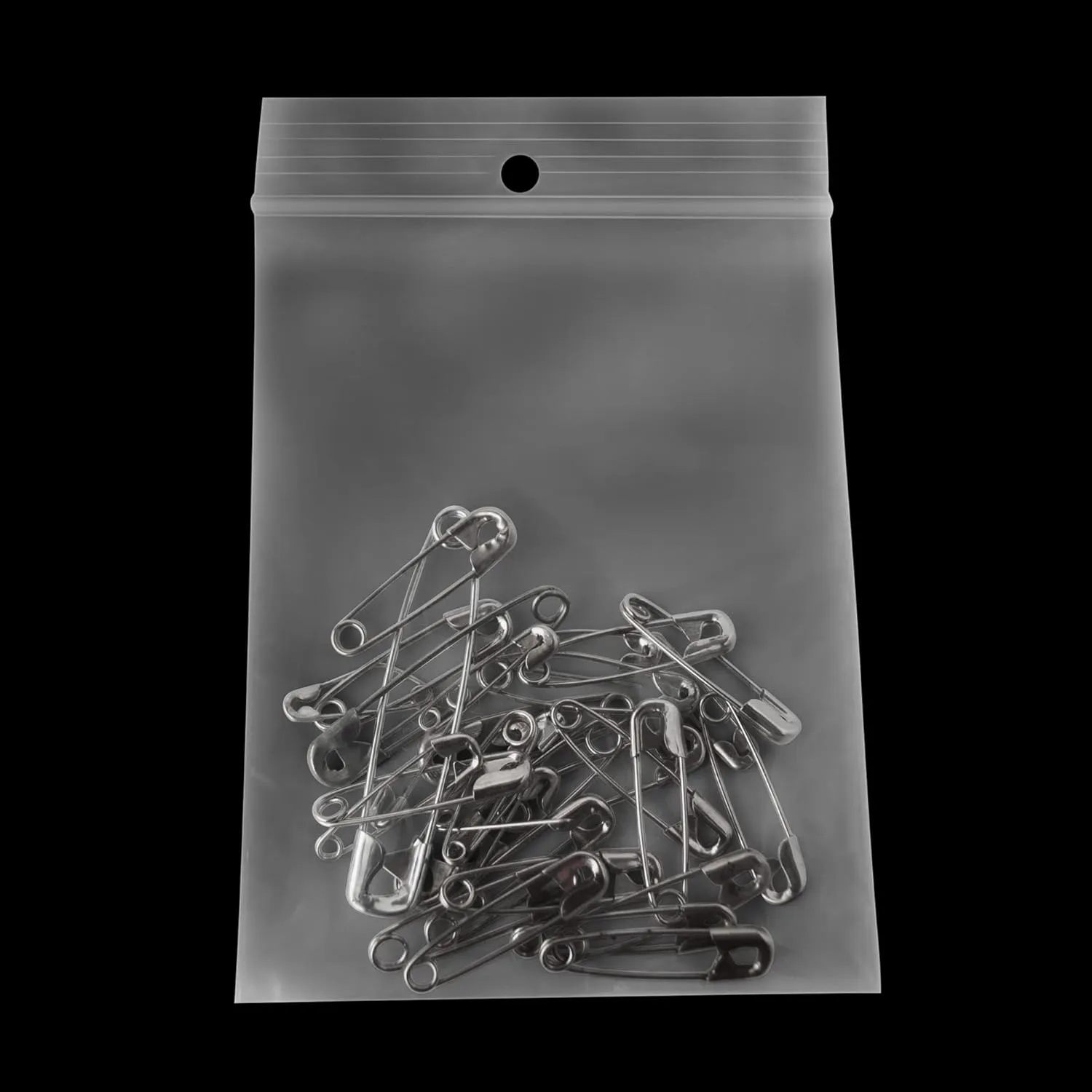 Resealable Poly Bags for Storage with Hang Hole - 3 x 4 Inch, 1000 Pack, 2 Mil, Zipper Lock Seal, Convenient Reclosable Plastic Bags