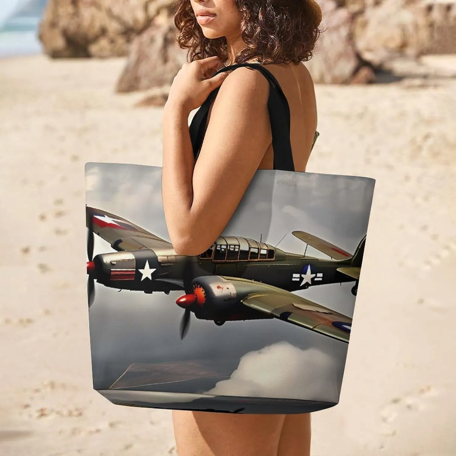 Reusable Shopping Bags World Map Pattern Grocery Bag Foldable Washable Tote Bag