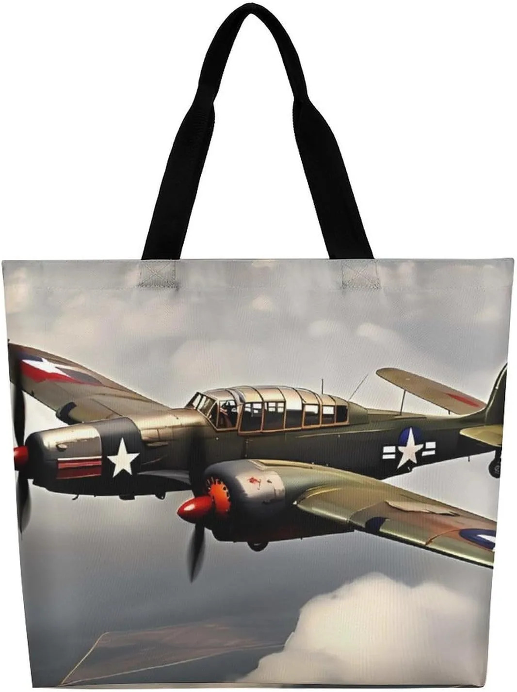 Reusable Shopping Bags World Map Pattern Grocery Bag Foldable Washable Tote Bag