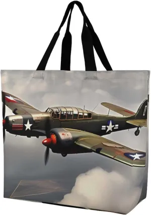 Reusable Shopping Bags World Map Pattern Grocery Bag Foldable Washable Tote Bag