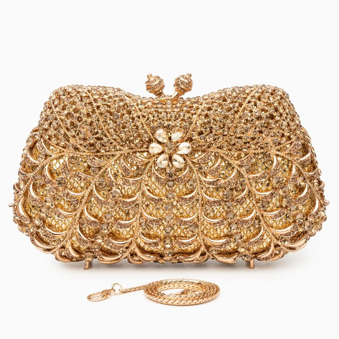 Rhinestone Clutch Bag by Alyssa