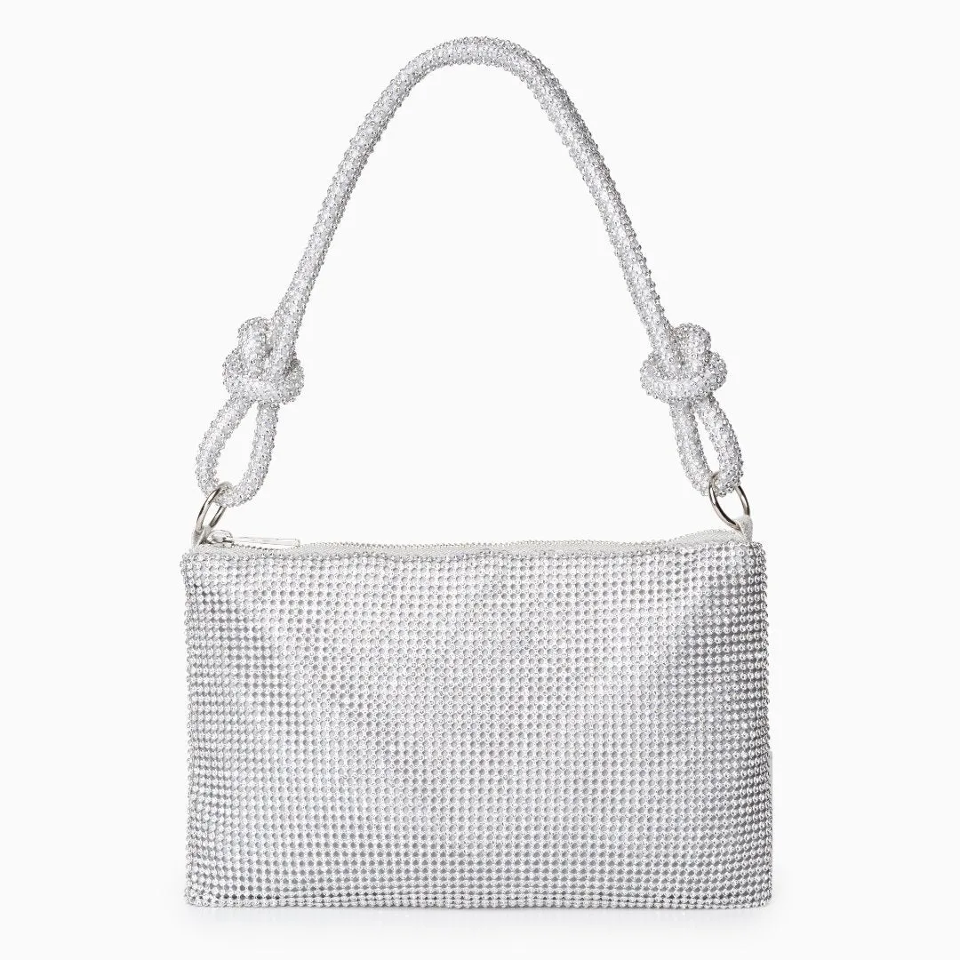 Rhinestone Embellished Shoulder Bag by Shelley