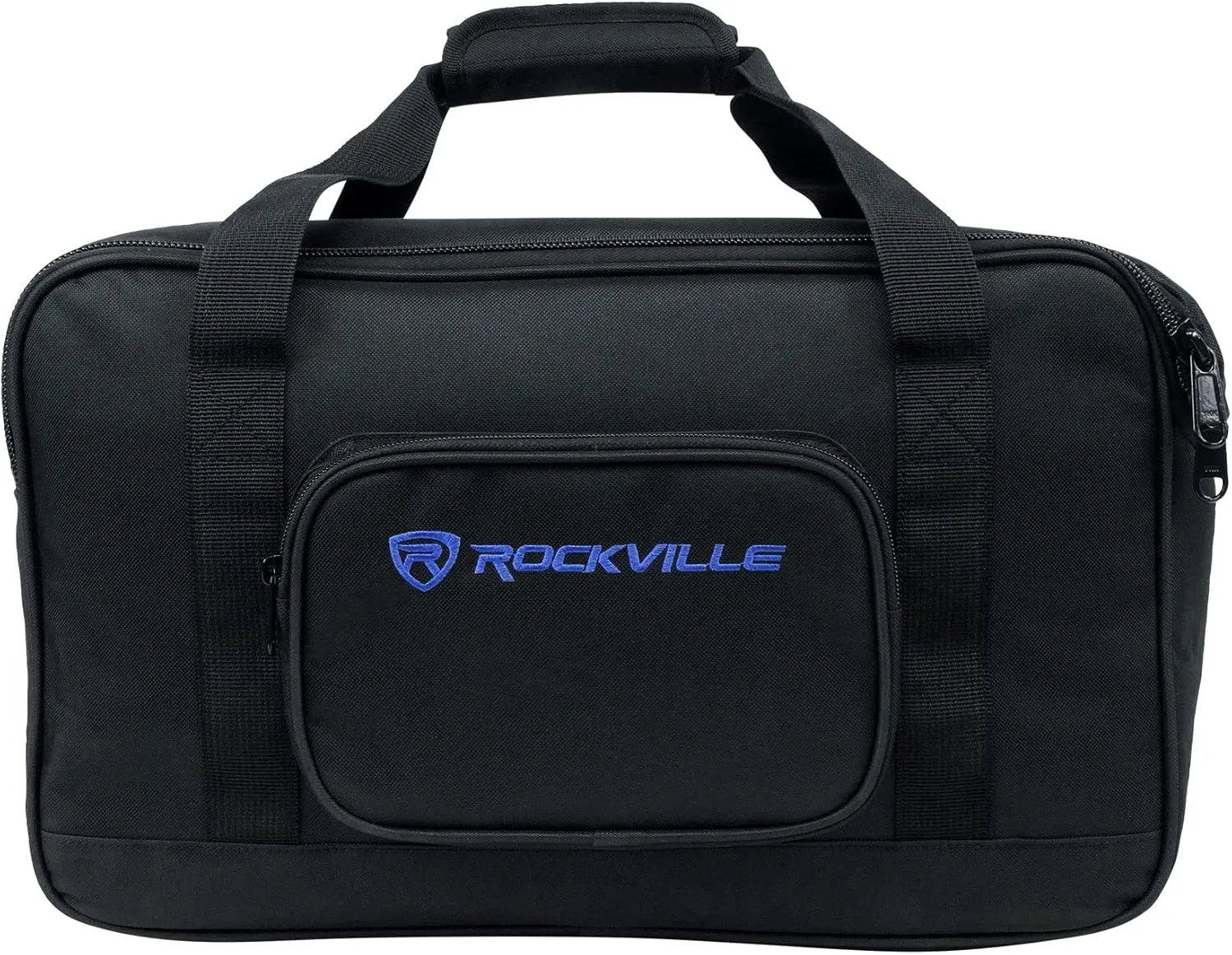 Rockville TB8 v2 Padded Speaker Bag for 8" DJ PA Speakers, Stand Holder, Thick Foam Padding, Water-Resistant, Dual YKK Zippers, Perfect for DJs and Musicians