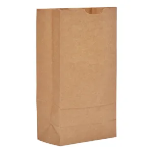 Ross & Wallace Paper Products Grocery Paper Bags, #10 Size, 7" x 4.38" x 13.75", Natural, 2,000/Bundle