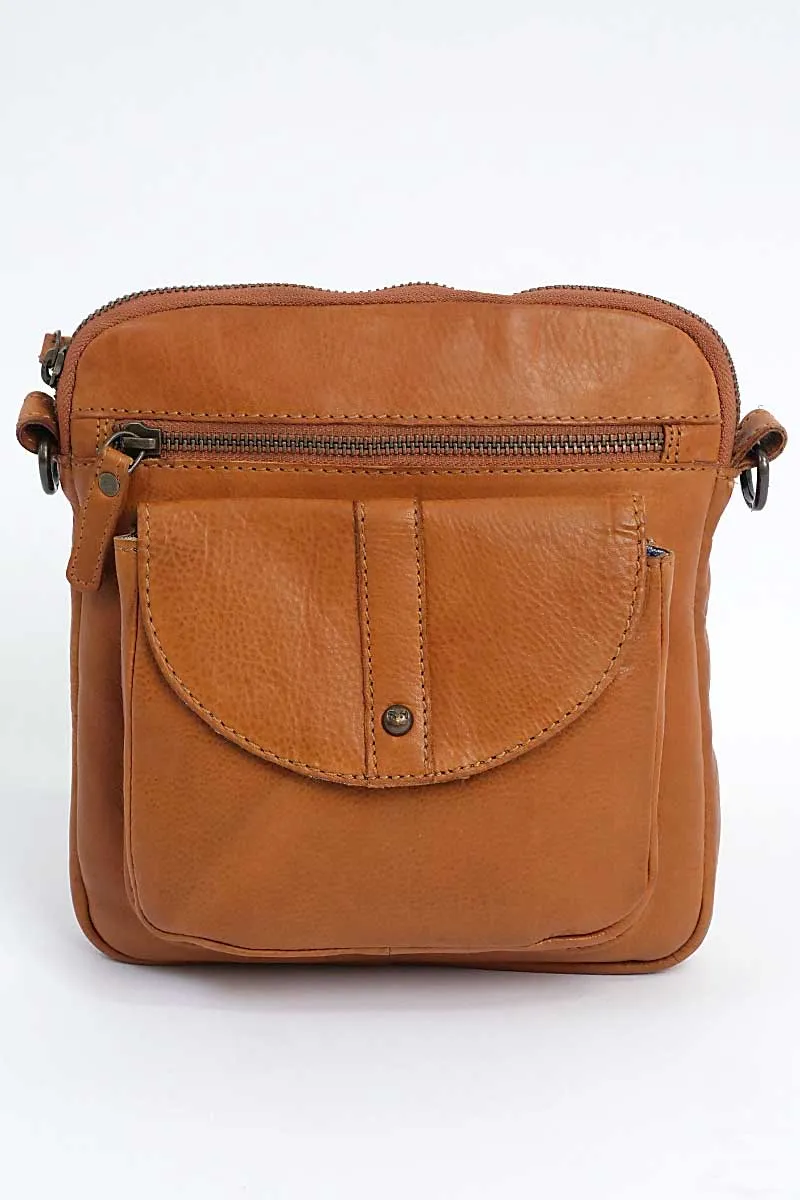 Rugged Hide Helen Cross Body Bag in Tan