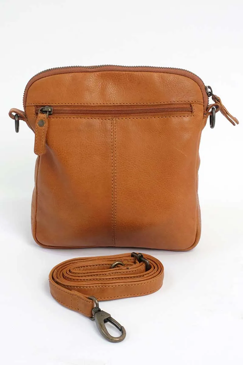 Rugged Hide Helen Cross Body Bag in Tan