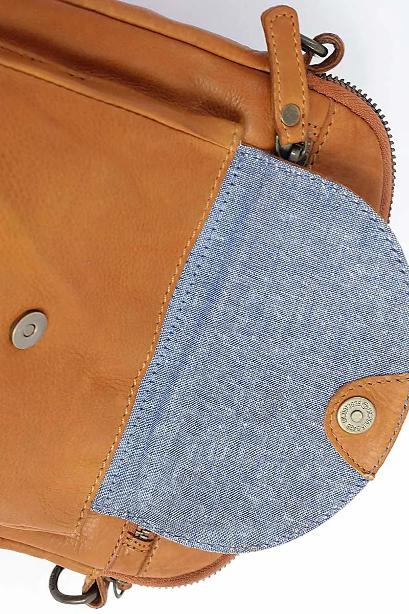 Rugged Hide Helen Cross Body Bag in Tan