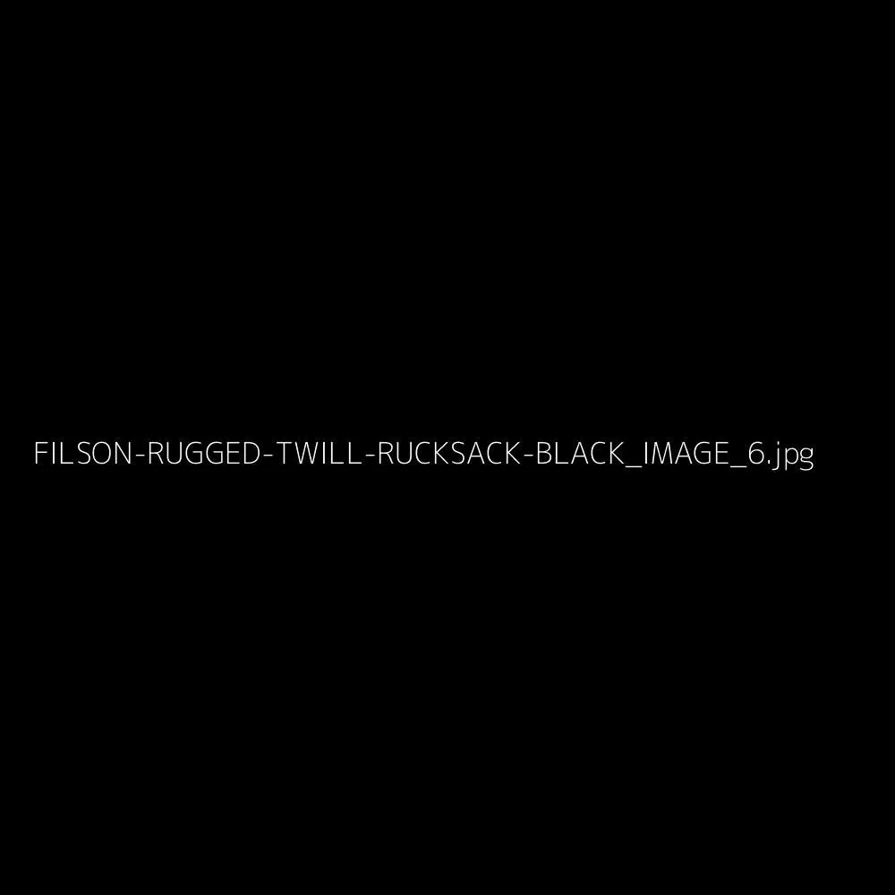 Rugged Twill Rucksack, Black