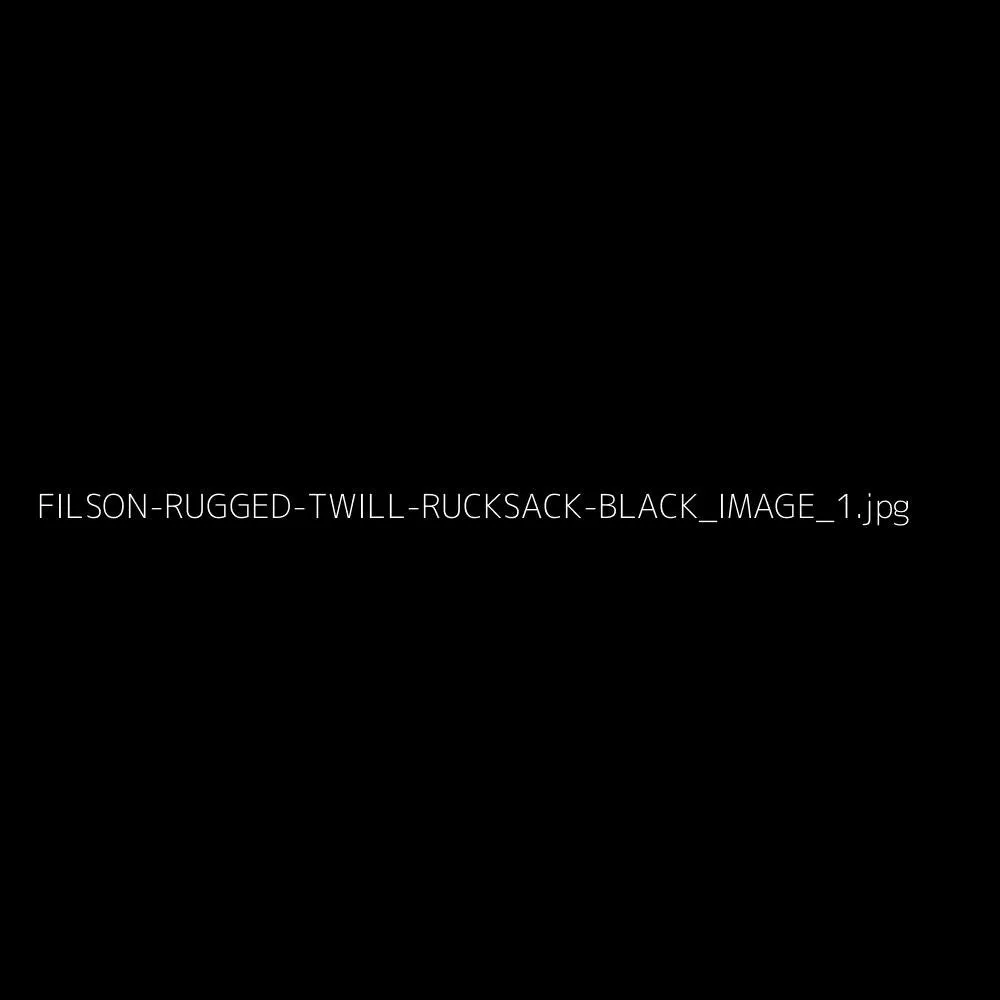 Rugged Twill Rucksack, Black