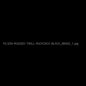 Rugged Twill Rucksack, Black
