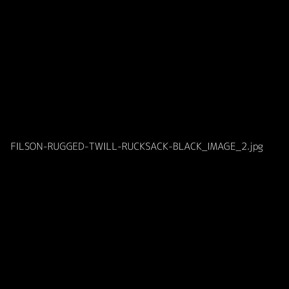 Rugged Twill Rucksack, Black