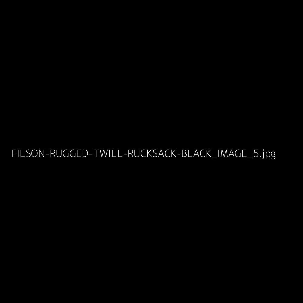 Rugged Twill Rucksack, Black