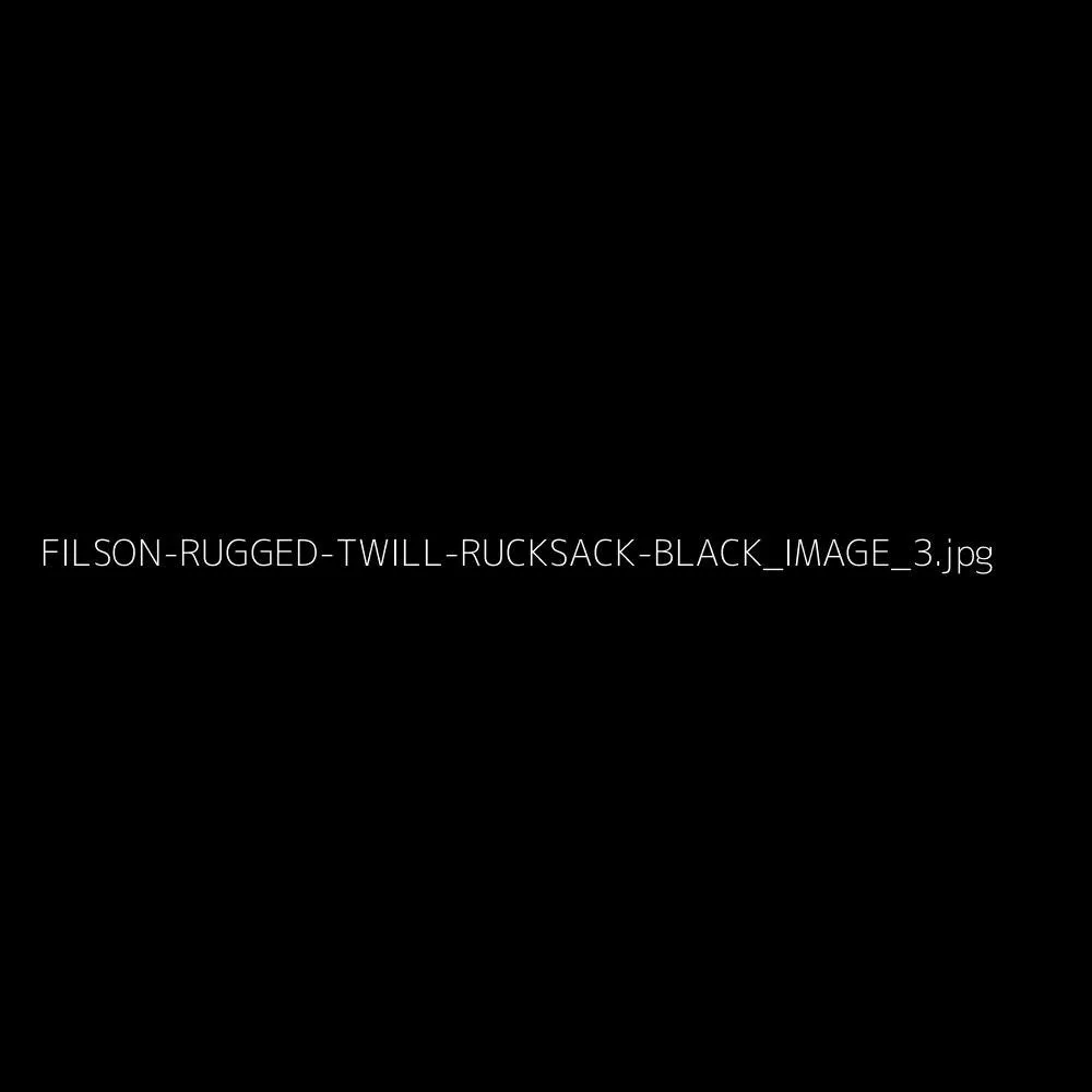 Rugged Twill Rucksack, Black