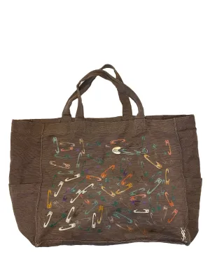 Safety Pin Canvas Tote