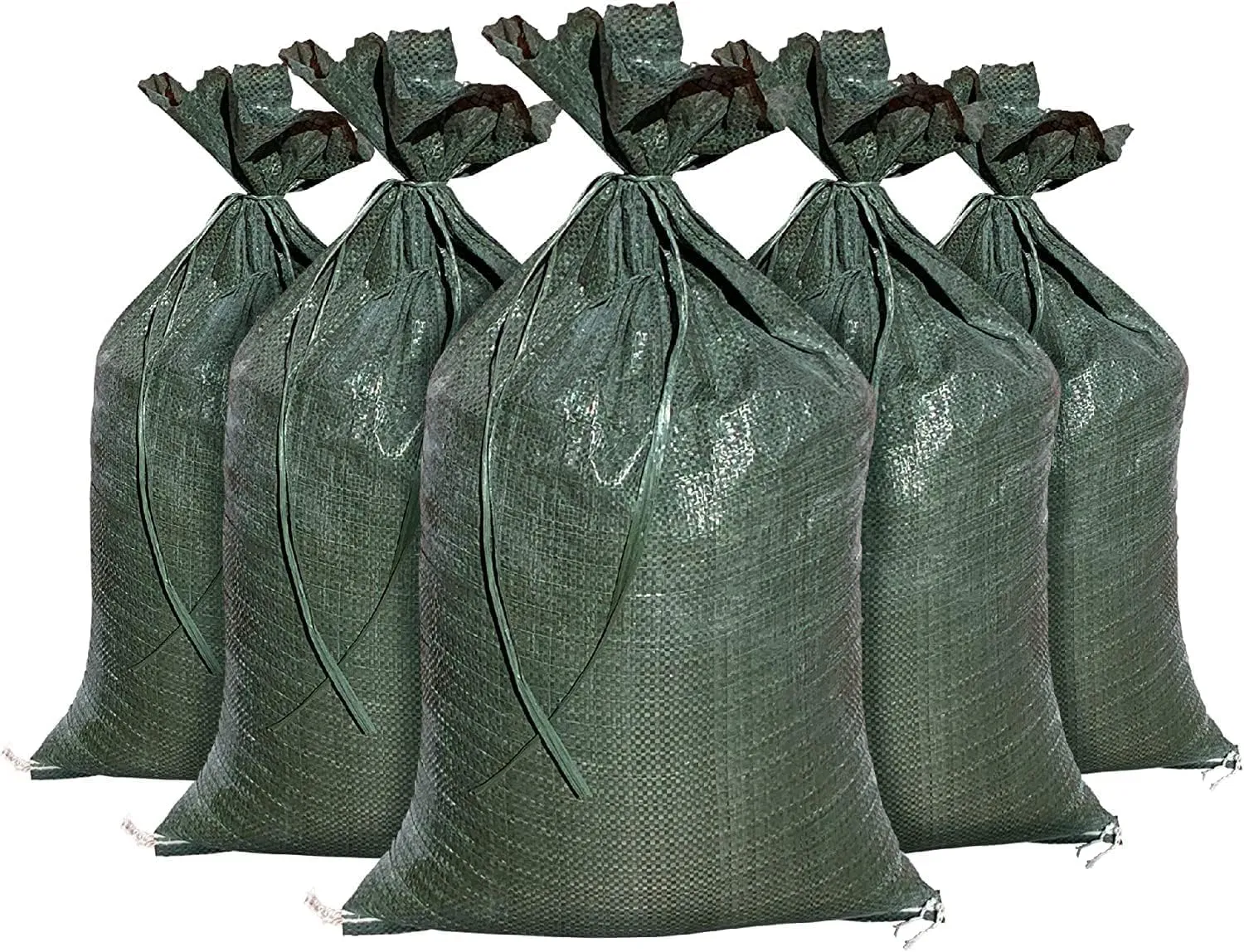 Sandbaggy - Empty Poly Sandbags W/UV Protection - Size: 14" x 26" - Color: Green - Military Grade (30 Bags)