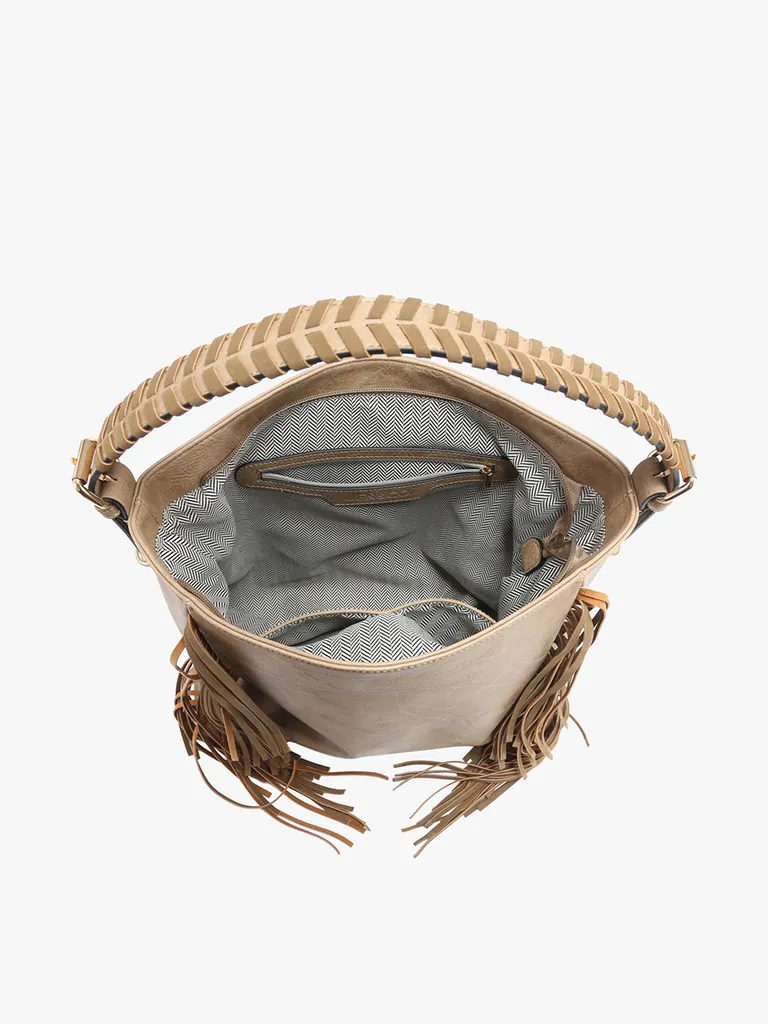 Sav Distressed Hobo Bag