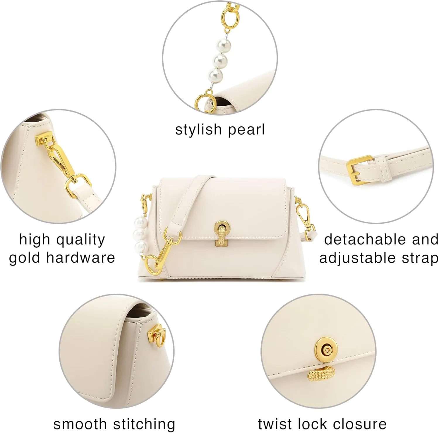 Scarleton Crossbody Bags for Women, Purses for Women, Lightweight Shoulder Bag, Casual Crossbody Bag, H2078