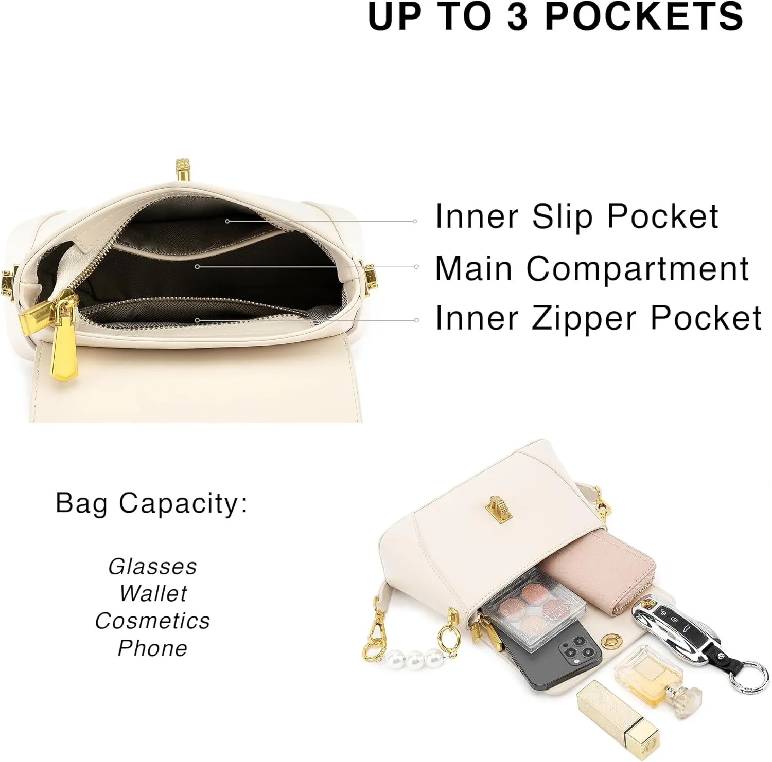 Scarleton Crossbody Bags for Women, Purses for Women, Lightweight Shoulder Bag, Casual Crossbody Bag, H2078