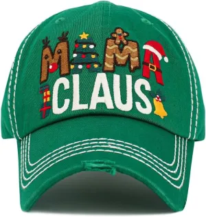 ScarvesMe Women's Oh Deer Christmas Vintage Washed Distressed Stitch Baseball Cap Hat