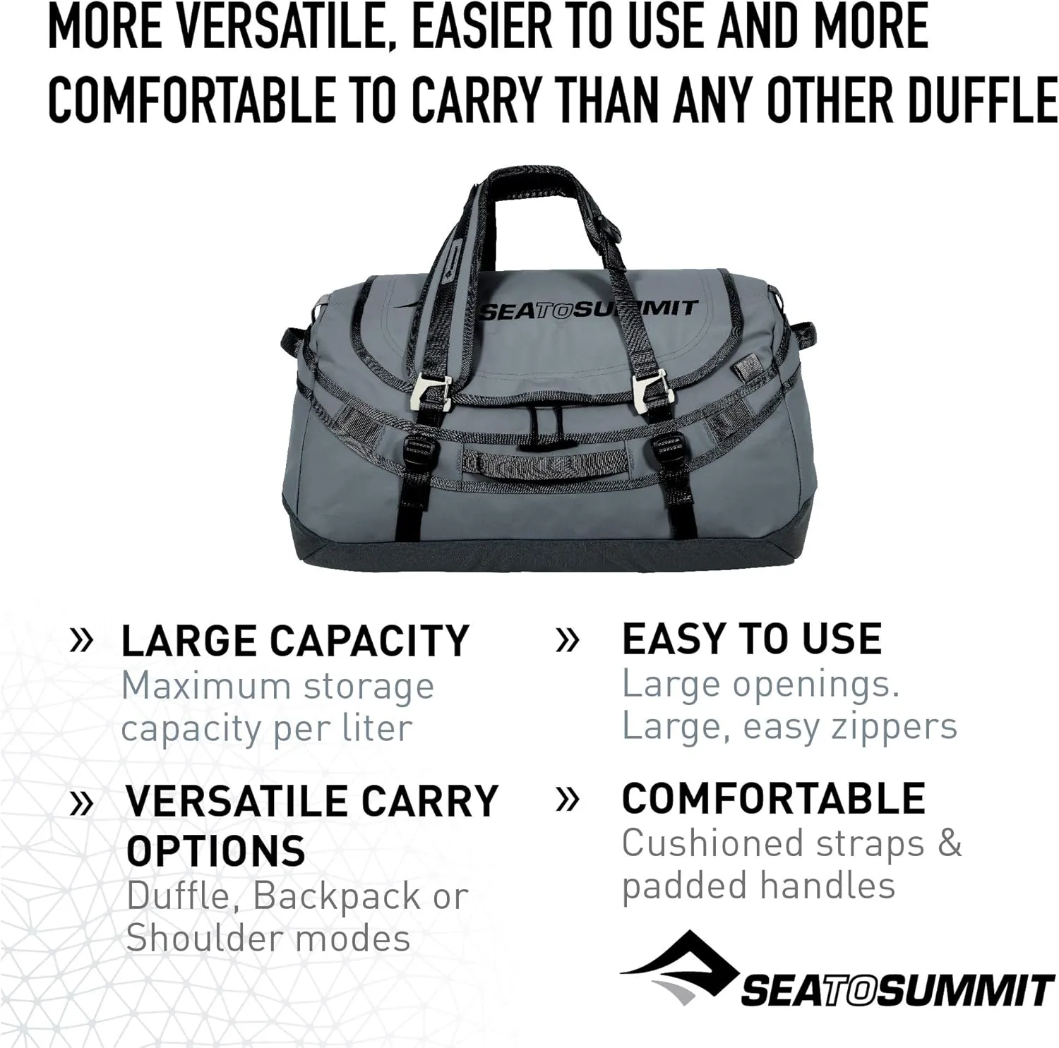 Sea to Summit Expedition Duffle Bag with Backpack Straps