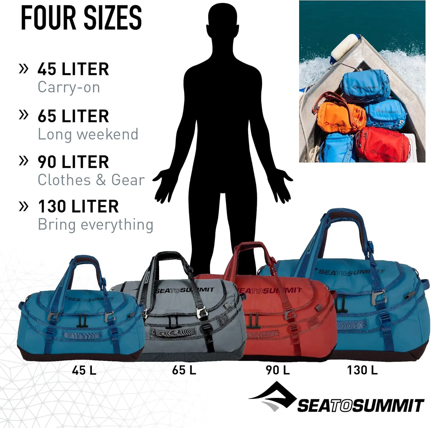 Sea to Summit Expedition Duffle Bag with Backpack Straps