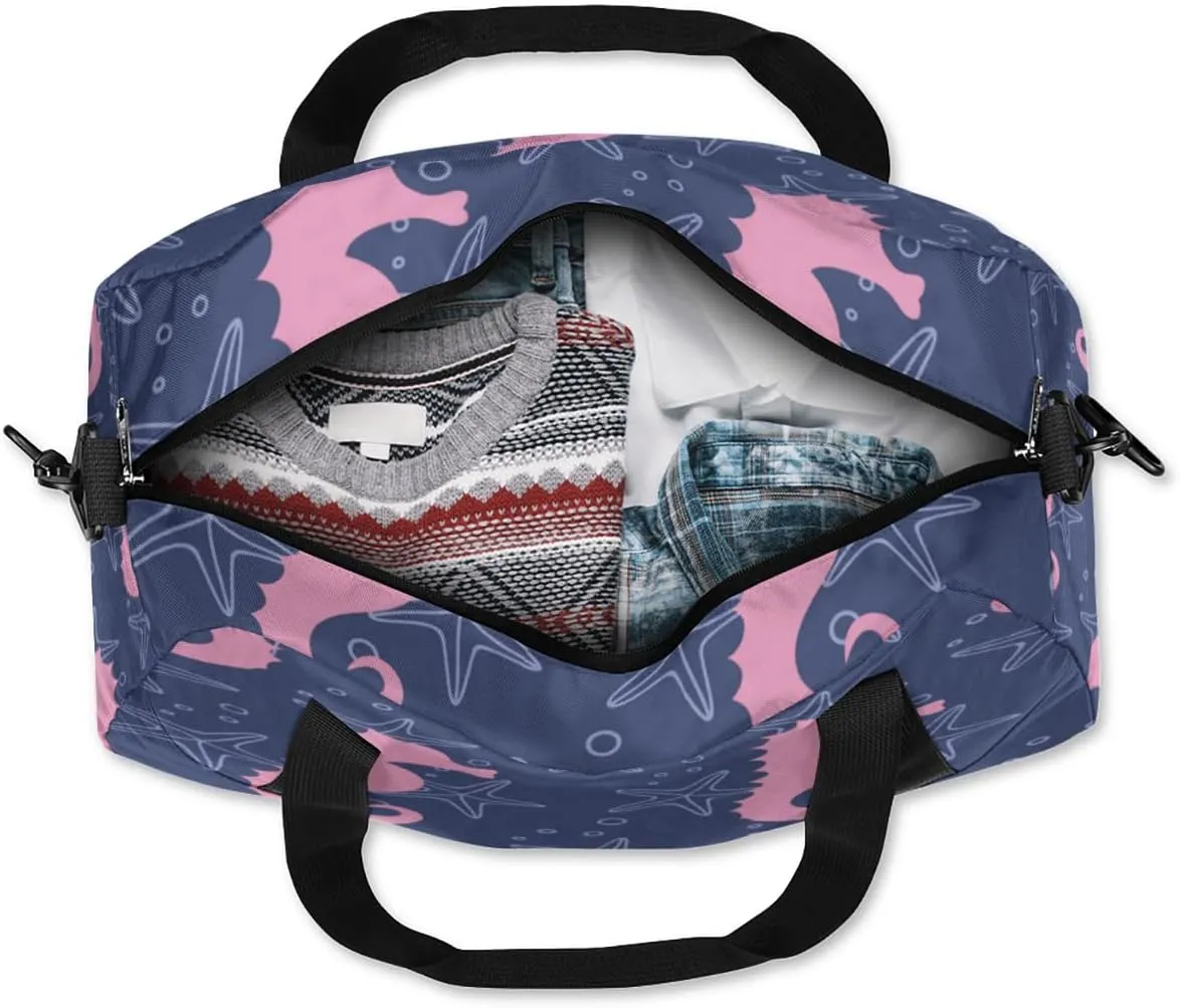 Seahorse Gym Bag, Duffle Bag, Weekender Bag, Duffel Bag, Overnight Bag, Travel Duffel Bag, Dance Bag, Tote Bag, Beach Bag, Pool Bag, Gym Duffle Bag, Carry on Bag