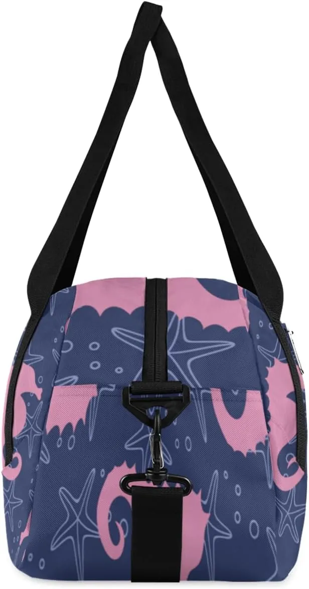 Seahorse Gym Bag, Duffle Bag, Weekender Bag, Duffel Bag, Overnight Bag, Travel Duffel Bag, Dance Bag, Tote Bag, Beach Bag, Pool Bag, Gym Duffle Bag, Carry on Bag