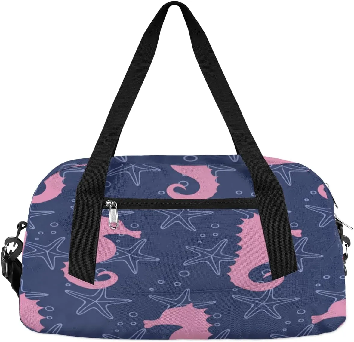 Seahorse Gym Bag, Duffle Bag, Weekender Bag, Duffel Bag, Overnight Bag, Travel Duffel Bag, Dance Bag, Tote Bag, Beach Bag, Pool Bag, Gym Duffle Bag, Carry on Bag