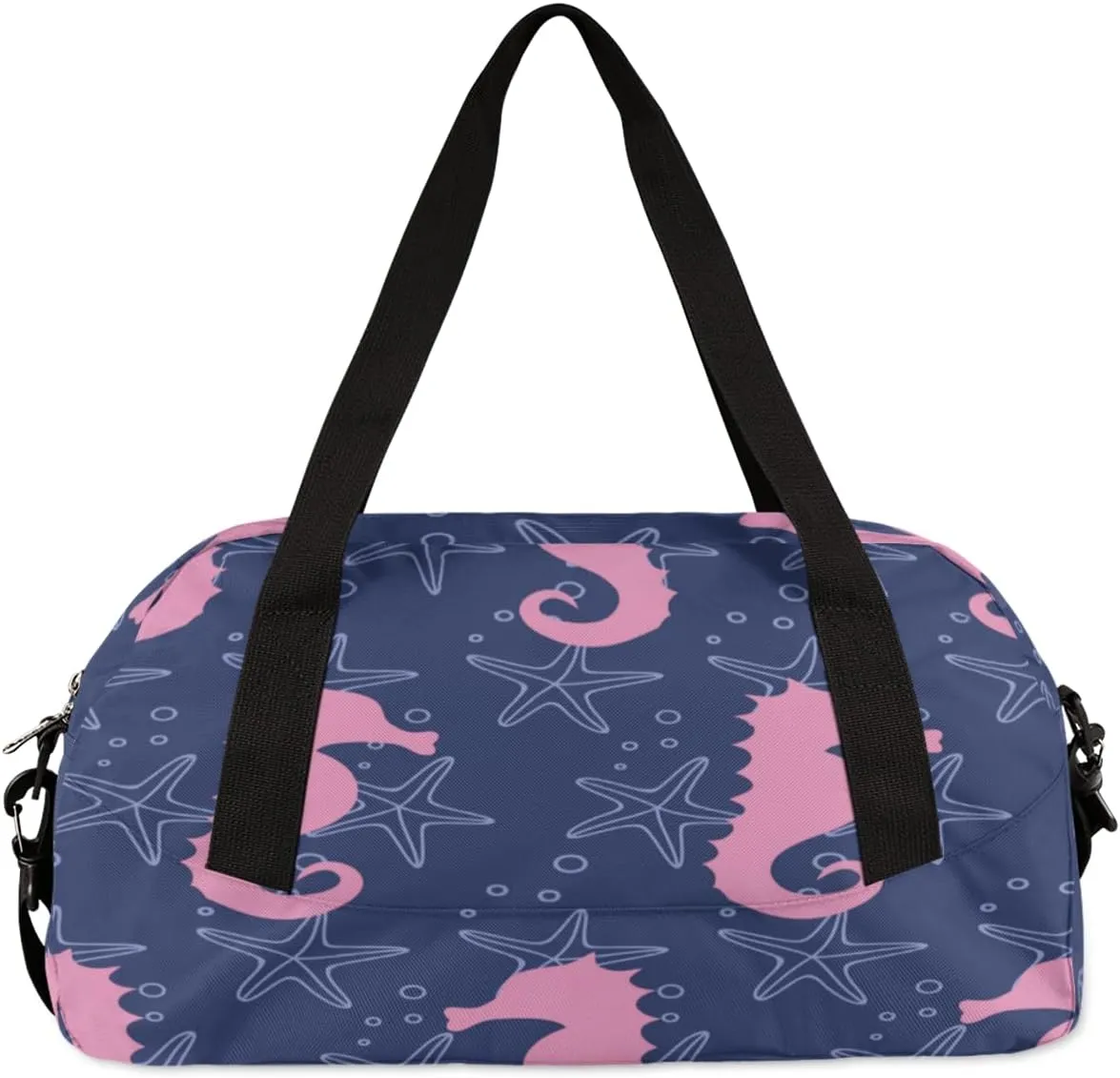 Seahorse Gym Bag, Duffle Bag, Weekender Bag, Duffel Bag, Overnight Bag, Travel Duffel Bag, Dance Bag, Tote Bag, Beach Bag, Pool Bag, Gym Duffle Bag, Carry on Bag