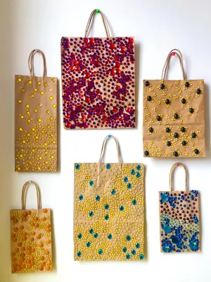 SFP- Upcycled Embellished Gift Bags