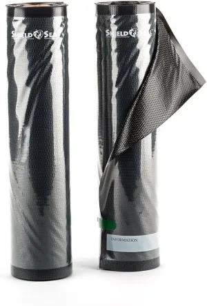 ShieldNSeal Vacuum Seal Rolls (Black and Clear, 11" x 19.5')