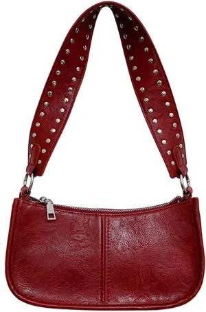 Shoulder Bag for Women Cute Trendy Purse 90s Y2k Bag Vegan Leather Handbags Crossbody Bag with 2 Removable Strap