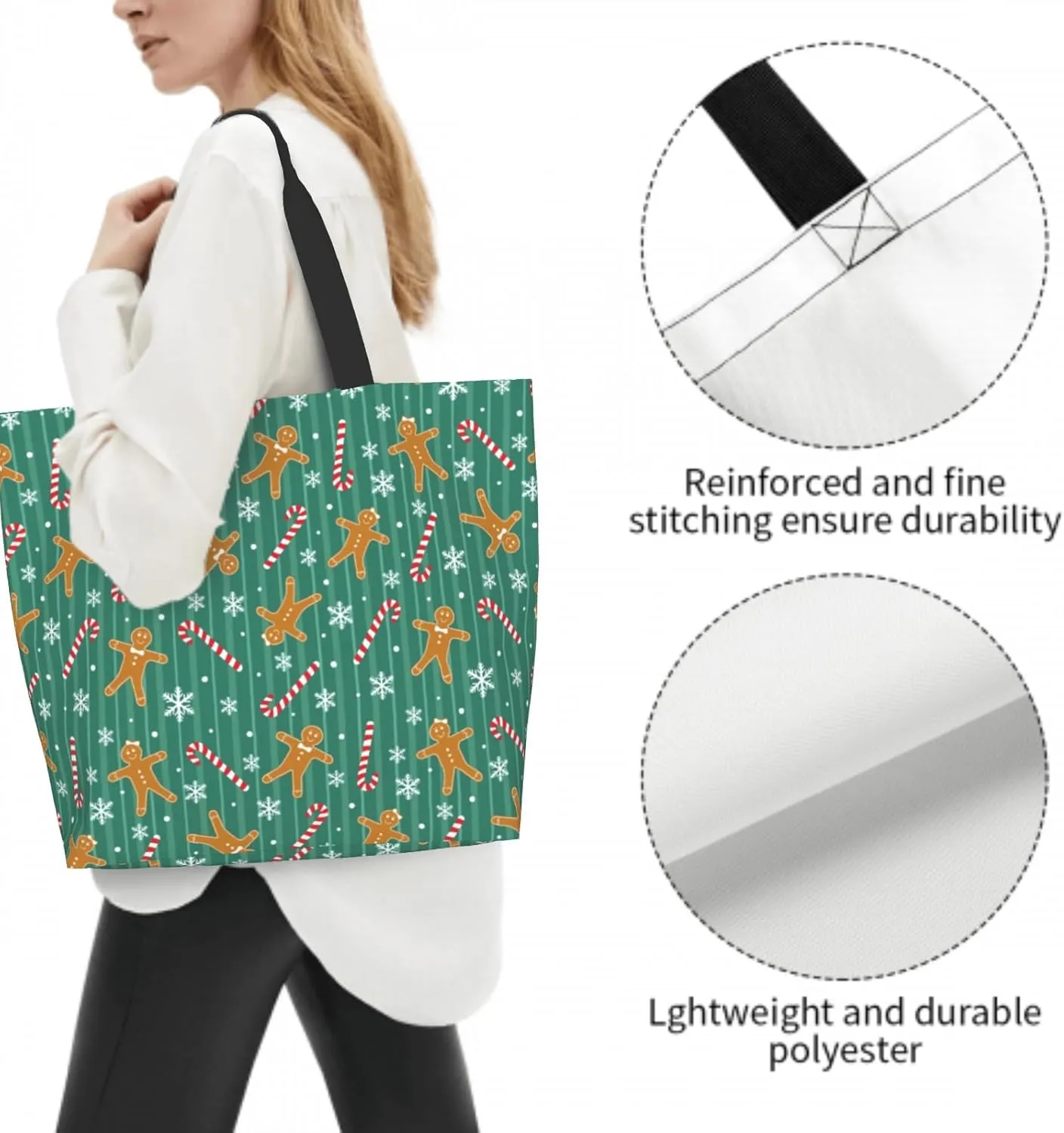 Shoulder Bag Large Reusable Eco-friendly Shopping Bags Portable Storage Handbag
