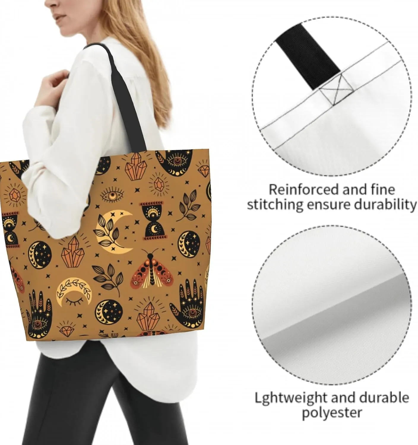 Shoulder Bag Large Reusable Eco-friendly Shopping Bags Portable Storage Handbag