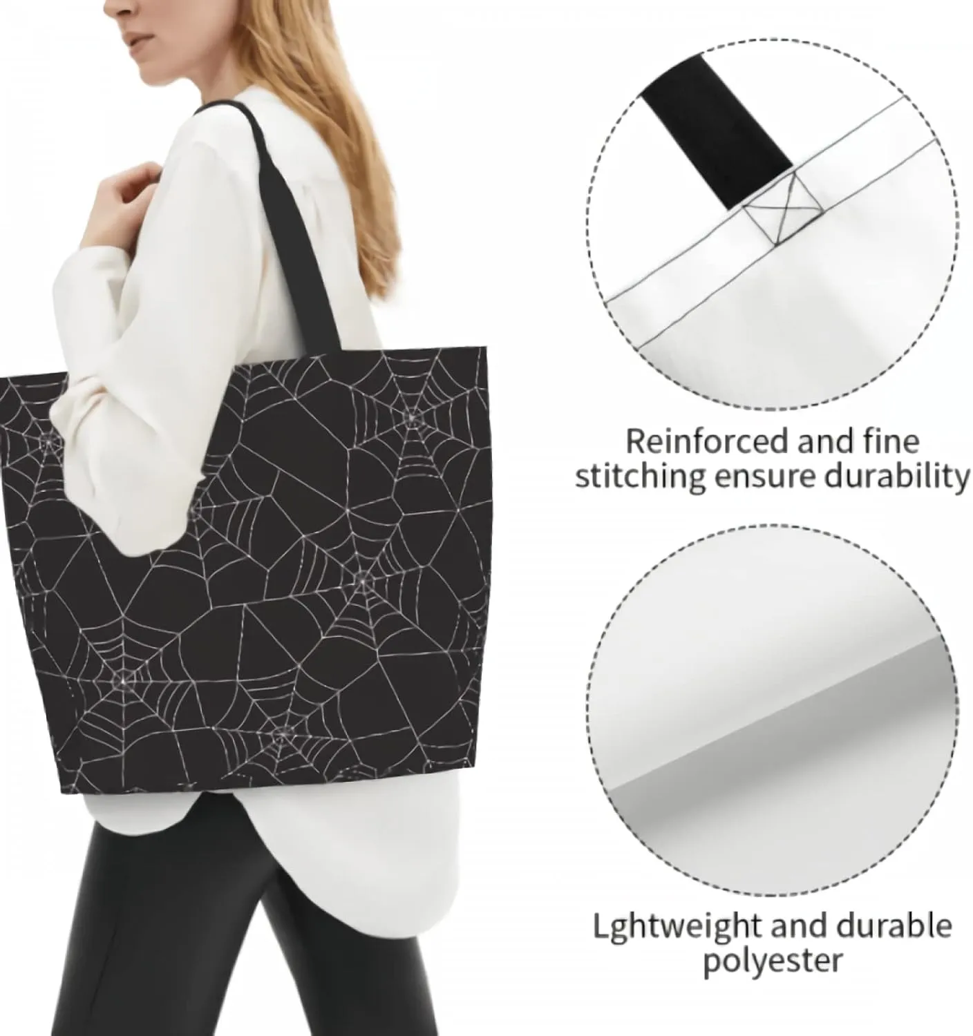 Shoulder Bag Large Reusable Eco-friendly Shopping Bags Portable Storage Handbag