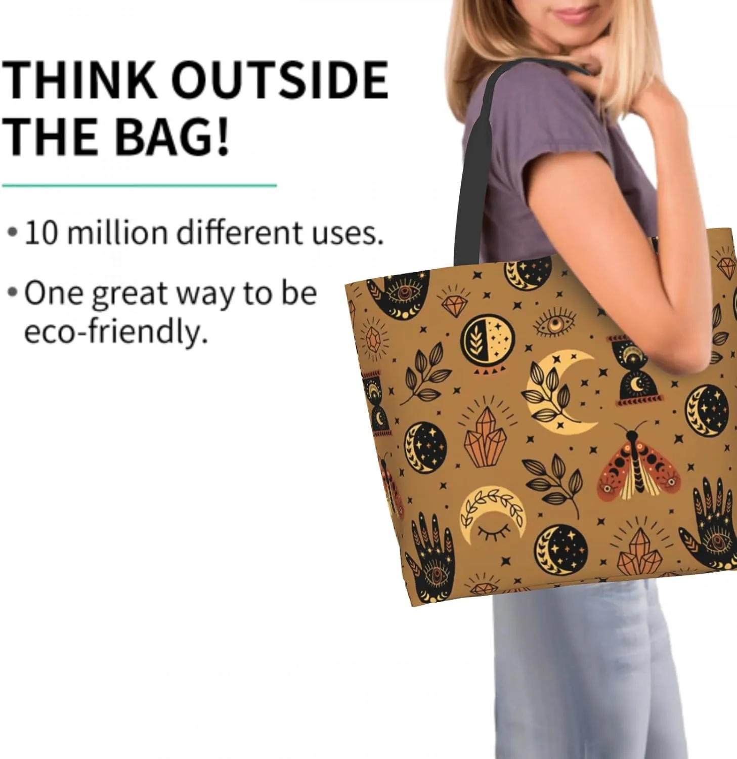 Shoulder Bag Large Reusable Eco-friendly Shopping Bags Portable Storage Handbag
