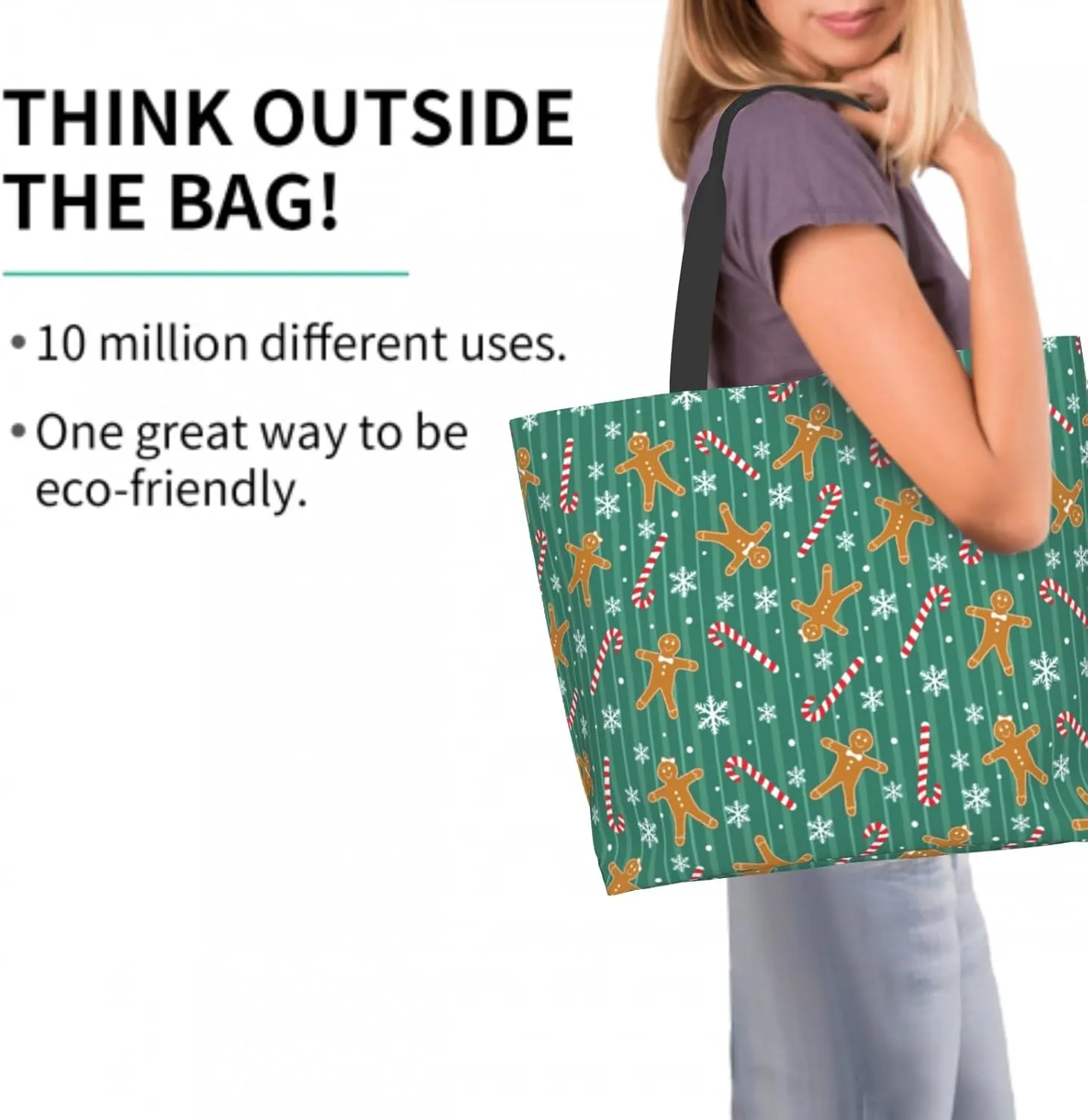 Shoulder Bag Large Reusable Eco-friendly Shopping Bags Portable Storage Handbag