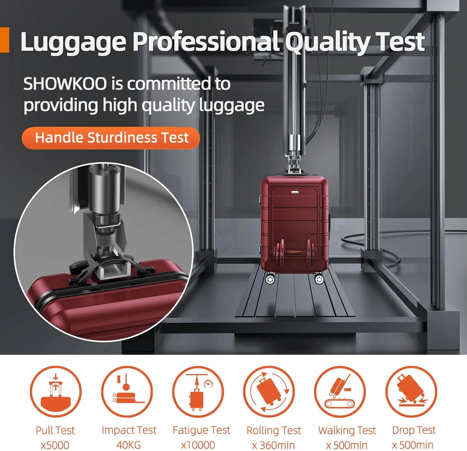 SHOWKOO Travel, Red, 20in24in28in