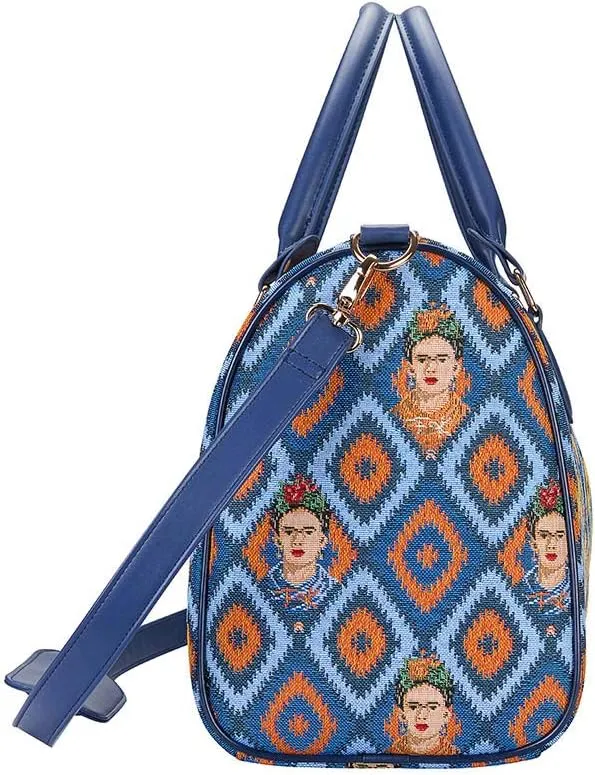 Signare Tapestry Duffle Bag Overnight Bags Weekend Bag for Women with Mexican Folk Art Designs (TRAV-FKICON)