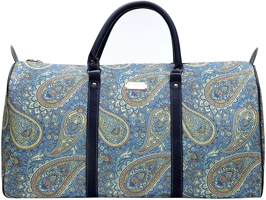 Signare Tapestry Large Travel Duffle Bag Ladies Overnight Weekender Carryon Gym Sports Duffel bags for Women