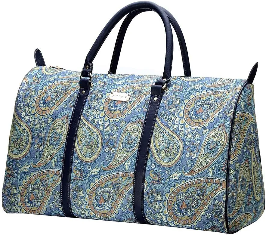 Signare Tapestry Large Travel Duffle Bag Ladies Overnight Weekender Carryon Gym Sports Duffel bags for Women