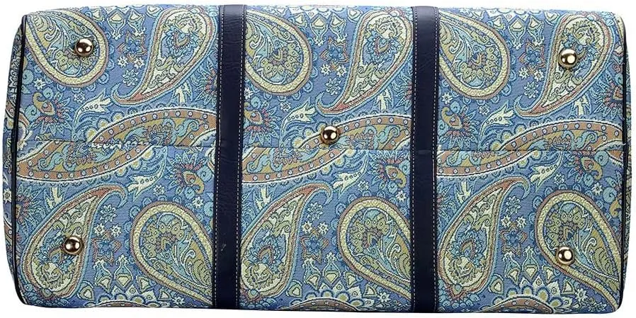 Signare Tapestry Large Travel Duffle Bag Ladies Overnight Weekender Carryon Gym Sports Duffel bags for Women