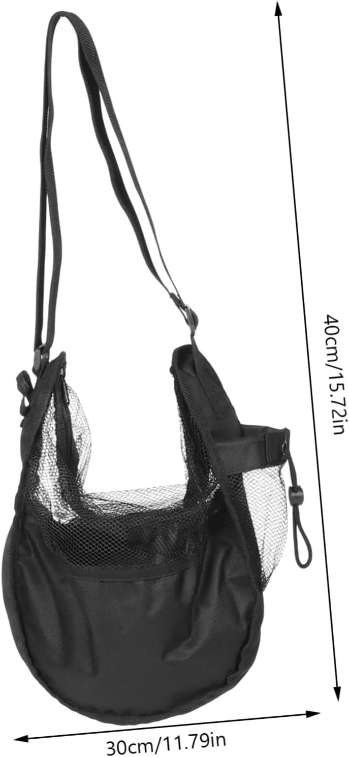 Single Basketball Bag Durable Mesh Storage Bag with Strap for Volleyball and Sports Balls Convenient