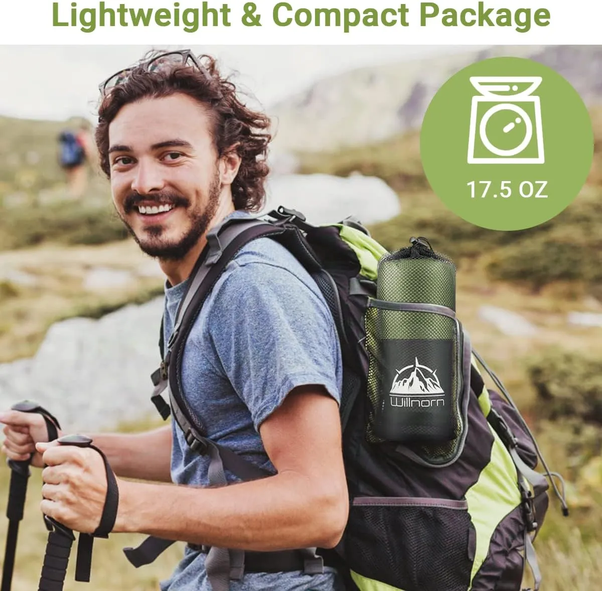 Sleeping Bag Liner,Travel Sheets & Adult Sleep Sack & Self Tan Sleep Sack for Backpacking,Hotel, Hostels, Lightweight Single Camping Sleep Pod