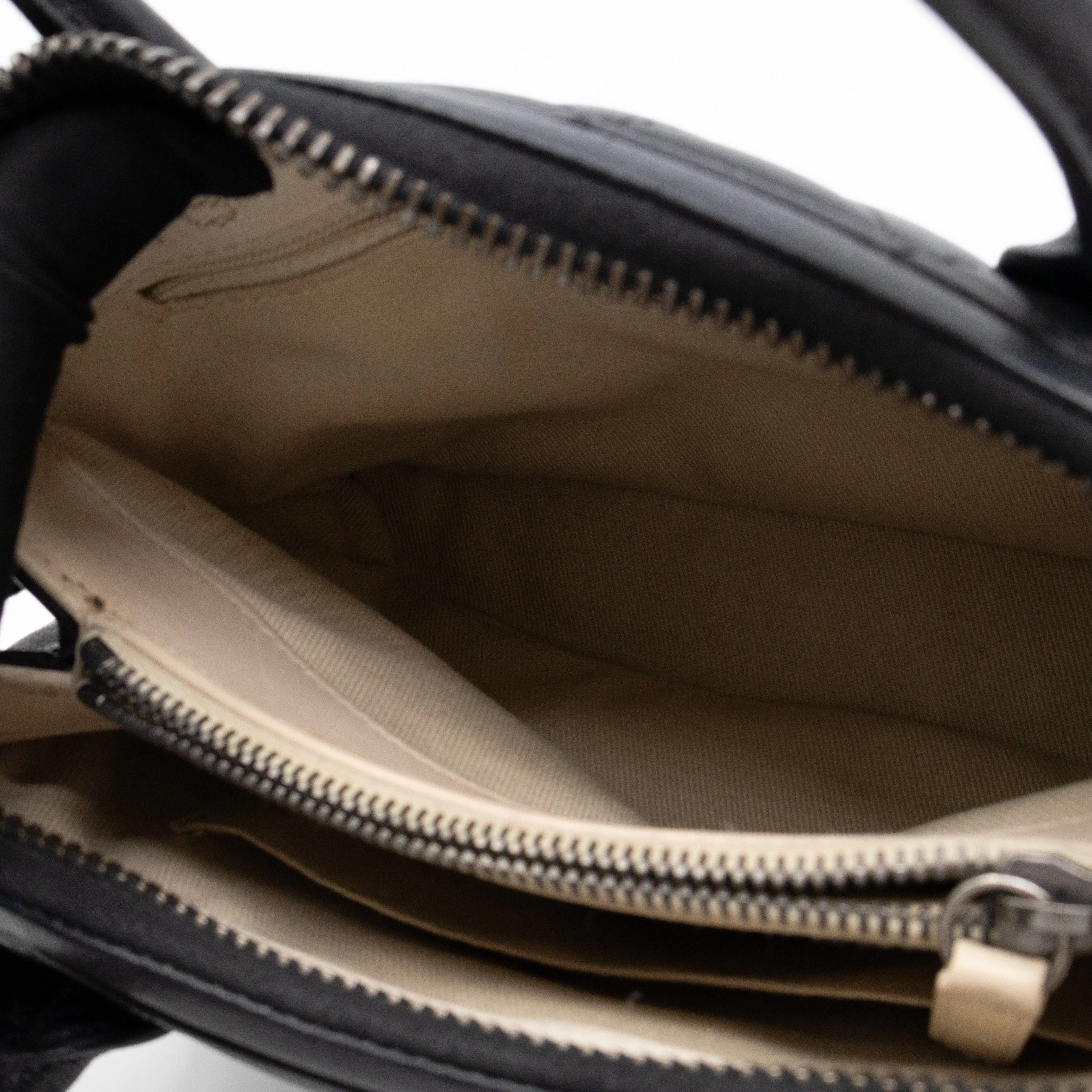 Small Boy Chained Tote Black Quilted Calfskin