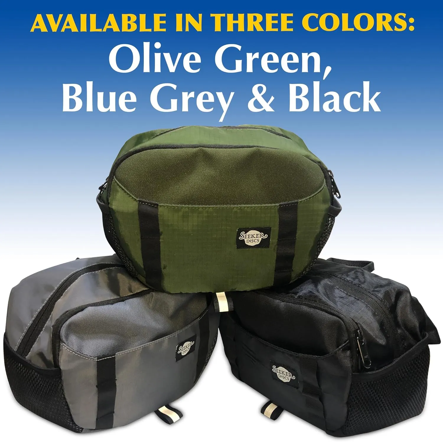 Small Disc Golf Bag - Comfortable and Convenient for Playing a Quick Nine, Easily Holds 4 Discs, Fits Your Phone and Wallet. Perfect Disc Golf Bag for Playing Light.