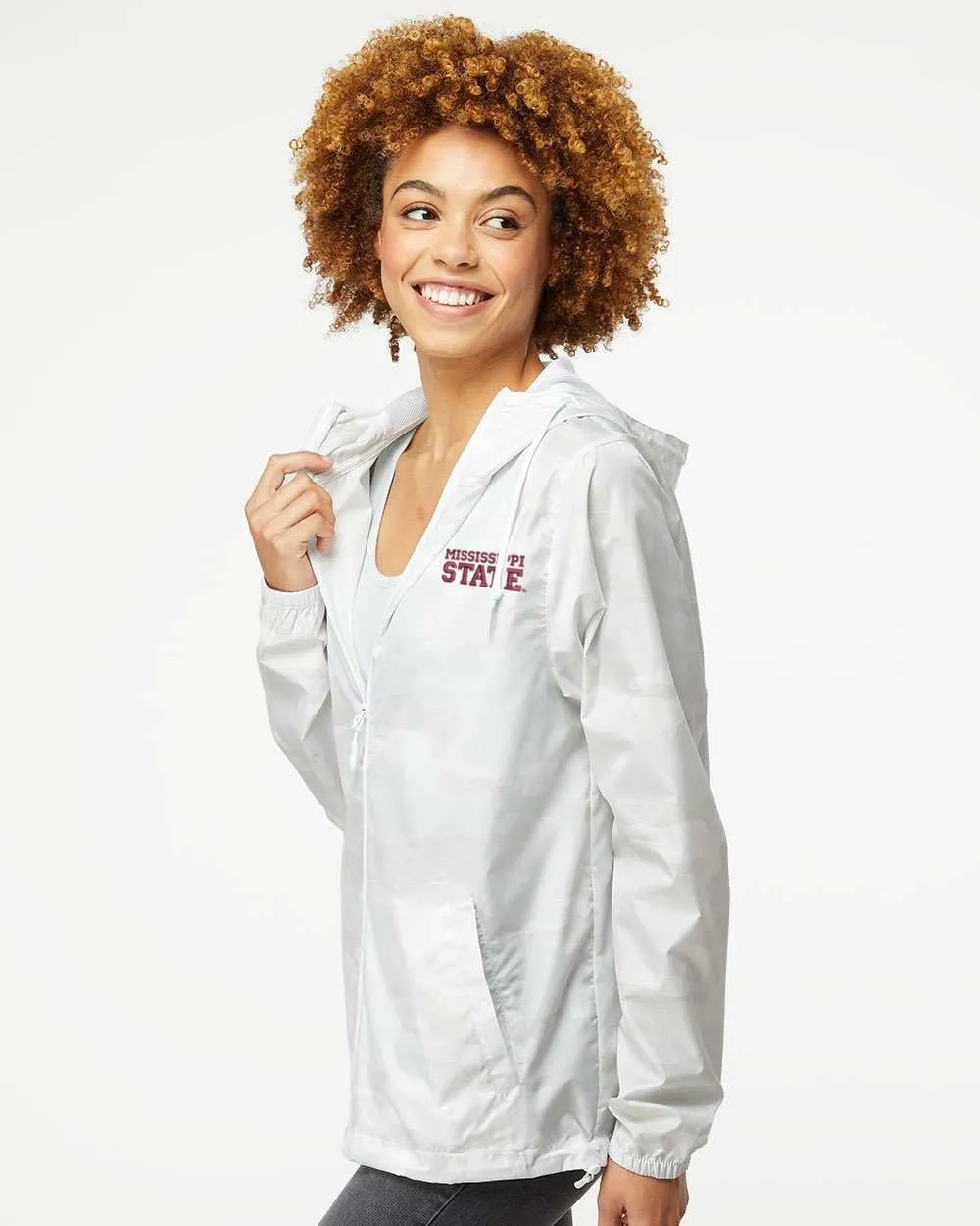 Sorority Letters Shop Mississippi State University Lightweight Windbreaker Jacket embroidered with MISSISSIPPI STATE