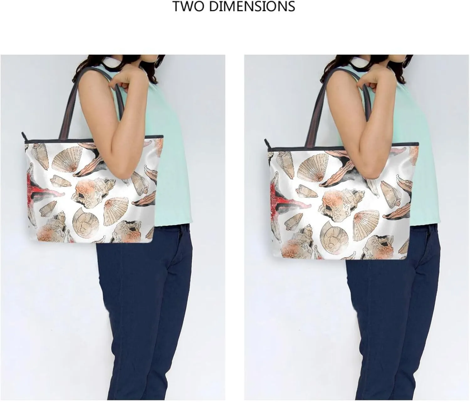 Spacious Ladies Work Bag Organizer Zippered Tote Water-Resistant Shoulder Handbag for Office & Travel