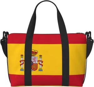 Spanish flag Versatile Personal Item Travel Bags for Women - Spacious Duffel Bags for Traveling, Gym Bags for Men